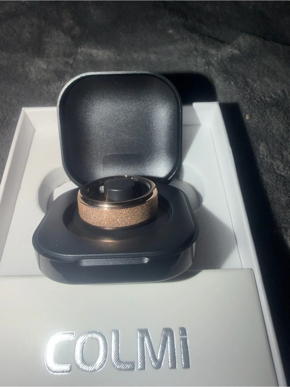 COLMI R10 Sports Tracking Smart Ring sz8 Rose Gold Tone